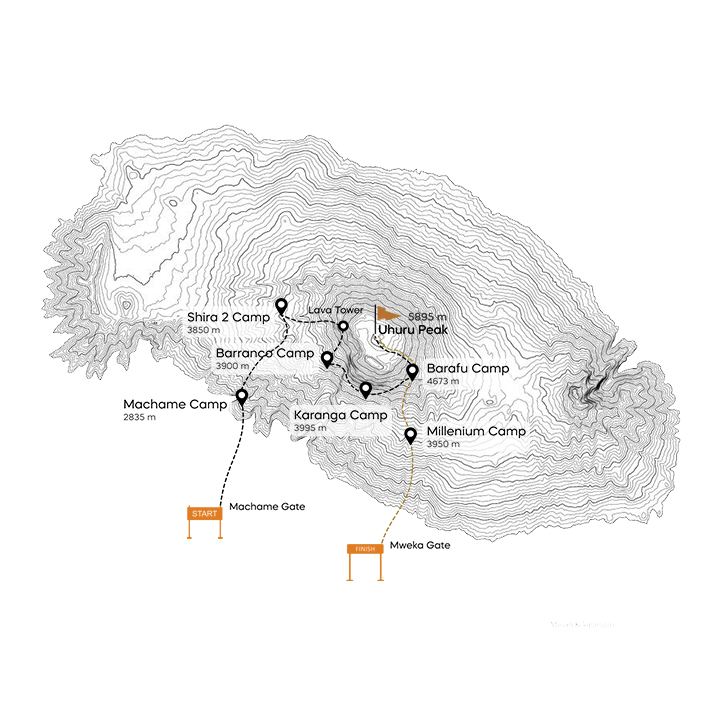 machame route map