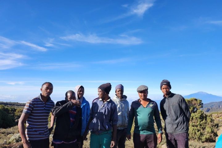Bee Adventure Safari porters in the camp