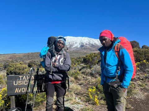 Bee Adventure Safari porters on the Way