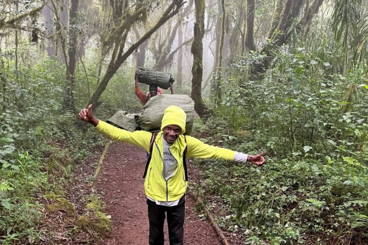 Bee Adventure Safari porters on the Way