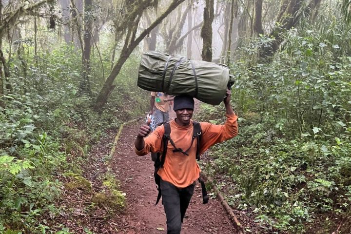 Bee Adventure Safari porters on the Way